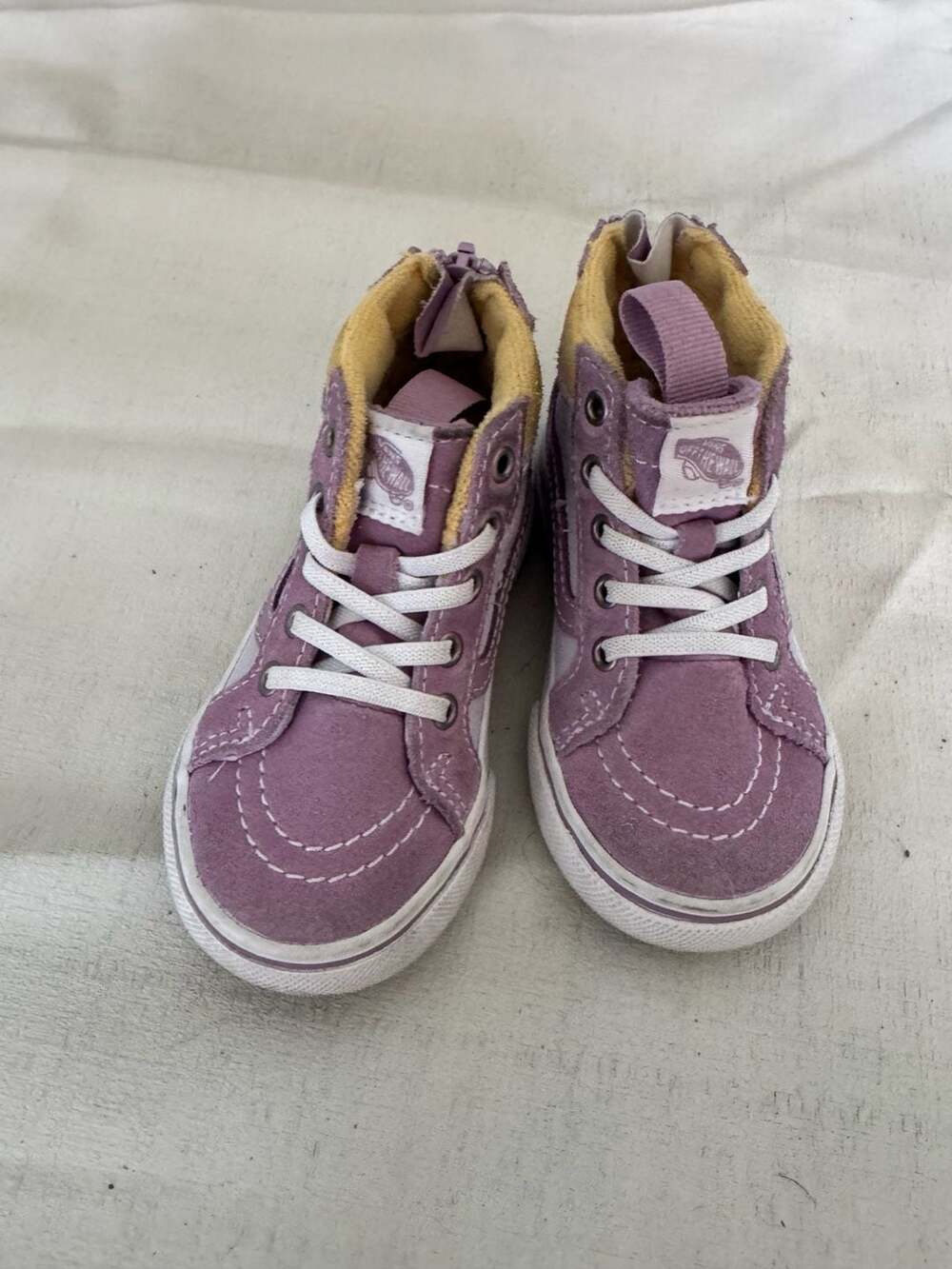 Vans Sk8-Hi Zip MTE Toddler Lavender Purple High Top Sneakers Shoes